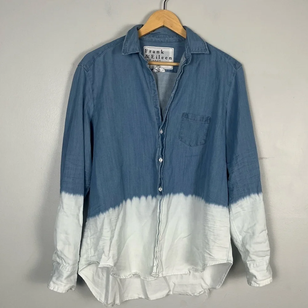 Frank & Eileen button down size M dip dye Long Sleeve Cotton